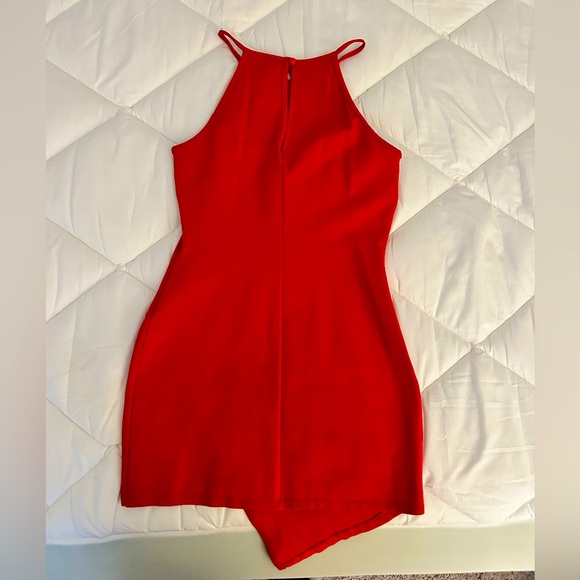 Windsor asymmetrical red dress - Picture 2 of 3